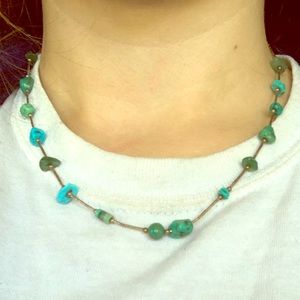 Vintage Sterling Turquoise Necklace